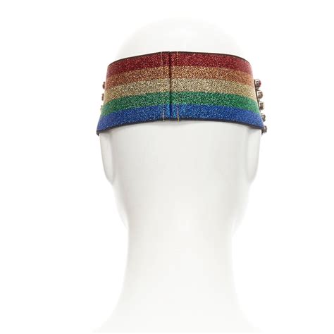 gucci rainbow|Gucci rainbow headband.